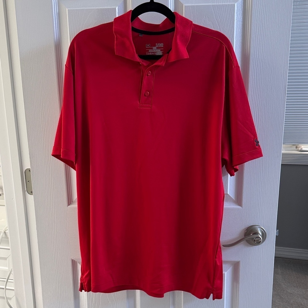 Under Armour Classic Red Polo Shirt - Picture 2 of 6